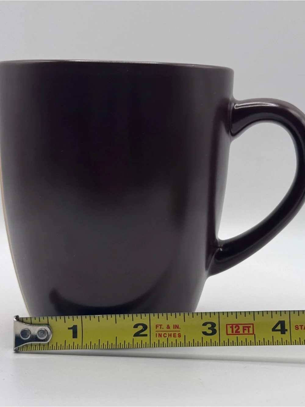 MIKASA Gourmet Basics Bamboo Brown Stoneware Coffee/Tea Mug